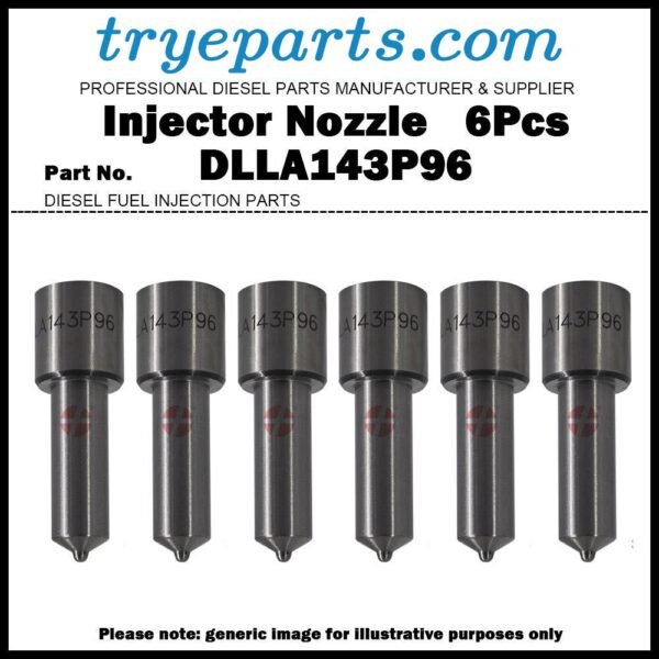 6Pcs Diesel Fuel Injector Nozzle DLLA143P96 for VOLVO FL6 5.5L 0432191822 465872