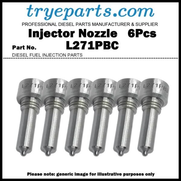 6Pcs Diesel Fuel Injector Nozzle Tip L271PBC L271PBJ for Detroit Series 60 BEBE4E00001 19514481D