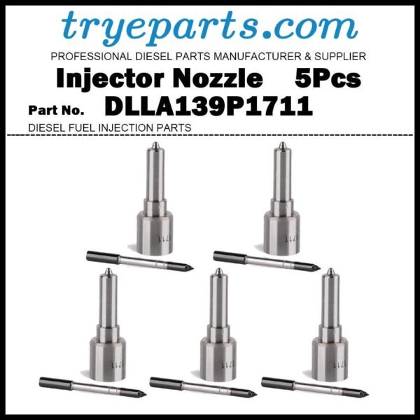 5Pcs Diesel Fuel Injector Nozzle Tip DLLA139P1711 for VOLVO V70 XC60 XC70 2.4D 0445110298 30777526