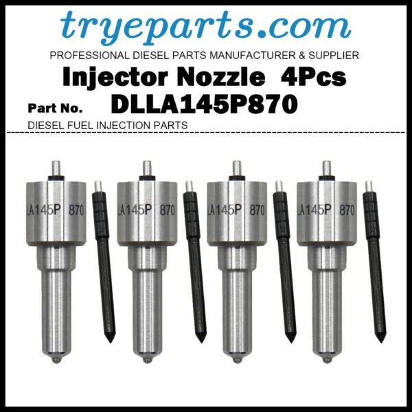 4x Diesel Fuel Injector Nozzle Tips DLLA145P870 093400-8700 for MITSUBISHI L200 Triton Pajero Montero Sport Challenger Strada 2.5D 4D56 / 095000-5600 095000-5601 1465A041