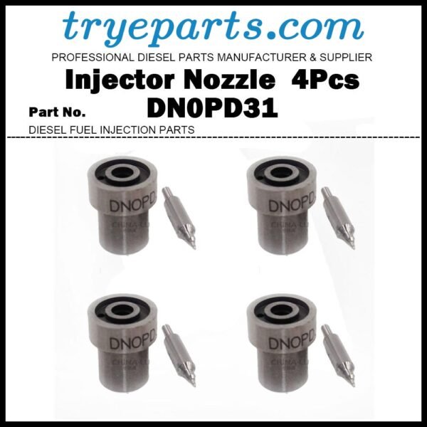 4Pcs Diesel Fuel Injector Nozzle Tips 093400-5310 DN0PD31 DNOPD31 for Toyota STARLET TERCEL 1NT / ?KUBOTA V3300 / ISHIKAWAJIMA TRACTOR S773 / MITSUBISHI GENERATOR L2E