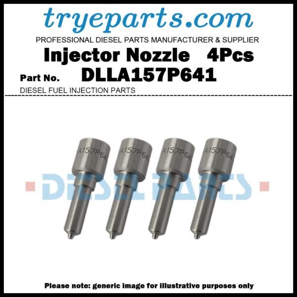 4Pcs Diesel Fuel Injector Nozzle Tips 093400-6410 DLLA157P641 for Mitsubishi Fuso Canter 4D33 4D35 / Toyota Lite Ace Town Ace 2CT 2CTE 2CE 3CE