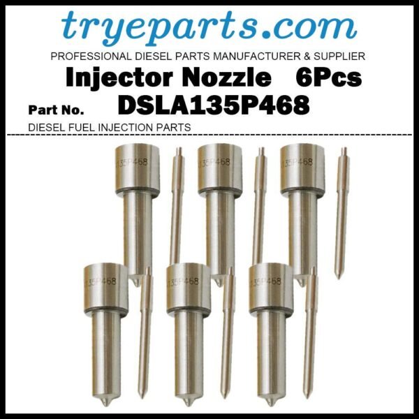 6Pcs Diesel Fuel Injector Nozzle Tip DSLA135P468 2645F615 for Perkins Phaser 135/190/210Ti 1006-6TW