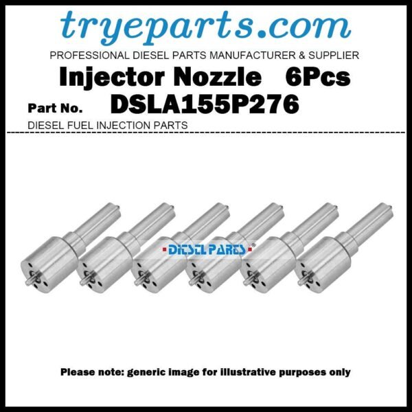 6x Diesel Fuel Injector Nozzle Tip DSLA155P276 for     1989-1993 Dodge Cummins 6BT 6BTA 3919347