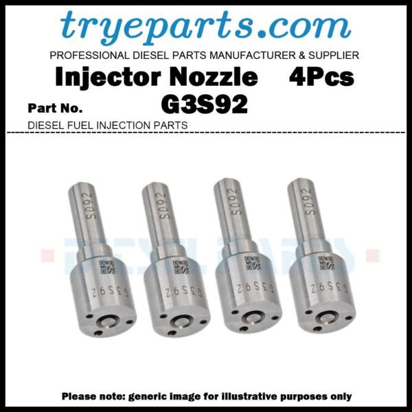 4Pcs Diesel Fuel Injector Nozzle Tips G3S92 for ISUZU D-MAX Rodeo 4JJ1 3.0d 295050-1540 8-98246751-0 DCRI301540