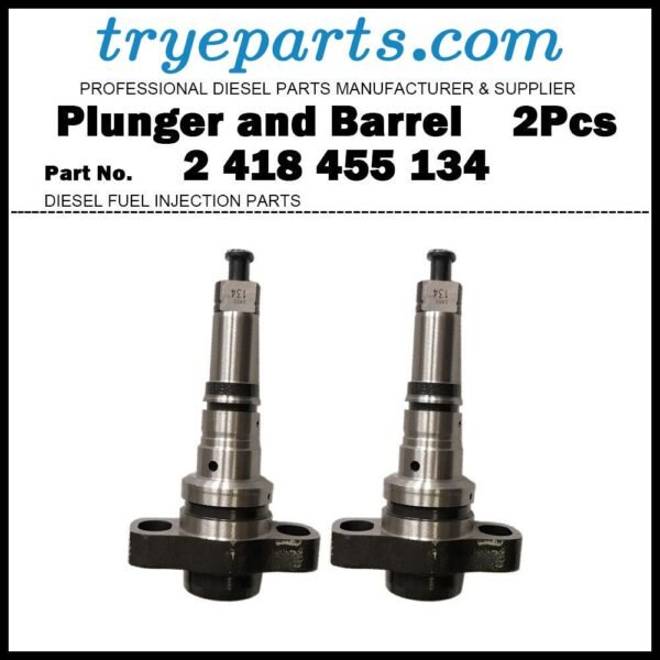 2Pcs Pump Element Plunger and Barrel 2418455134 2455-134 for Mercedes Benz OM447LA Diesel Fuel Engine Pump Parts