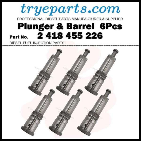 6Pcs Pump Element PLUNGER and BARREL ASSY 2455-226 2418455226 for MAN D2866 LOH Diesel Fuel Engine Pump Parts