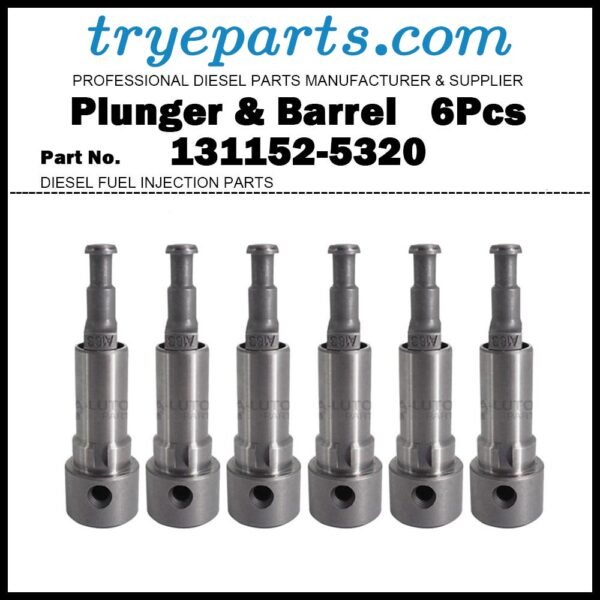 6Pcs Plunger and Barrel Assembly A183 131152-5320 9413610111 for HINO 500 RANGER W04D / NISSAN Diesel FE6 / Mazda Titan TM
