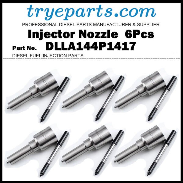 6Pcs Diesel Fuel Injector Nozzle Tip DLLA144P1417 for MAN TGA 12.8L 0445120044 51101006049