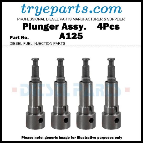 4Pcs Plunger A125 Plunger and Barrel Assembly 131152-0320 9443610176 for ISUZU Elf N Series NKR 4BC2