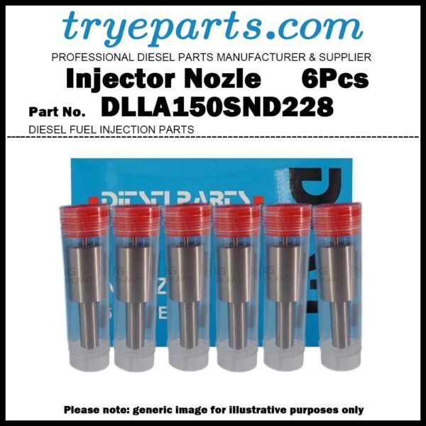 6Pcs Fuel Injector Nozzle DLLA150SND228 for HINO 500 Ranger H06C H07C H07CT H07D