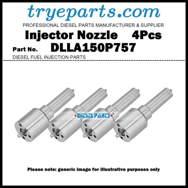 4x Diesel Fuel Injector Nozzle Tip DLLA150P757 for Hyundai HD72 HD78 3.9d D4DA 33800-45100