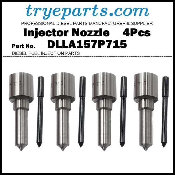 4Pcs Diesel Fuel Injector Nozzle Tips 093400-7150 DLLA157P715 for Mitsubishi Fuso Canter FE71 FE73 FE84 FE85 FG / 4M41 4M51 4M50T / 093500-7142 ME242037