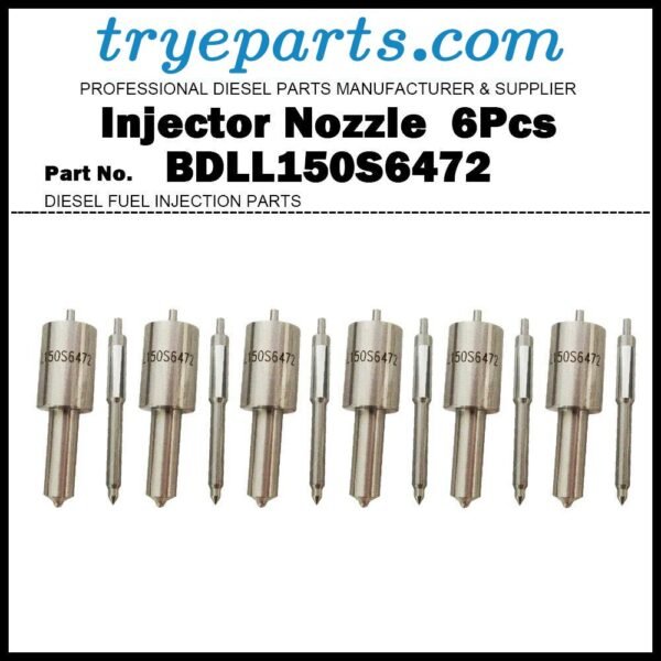 6Pcs Injector Nozzle DLLA150S469 BDLL150S6472 883258M91 5621513 for Perkins A6.354