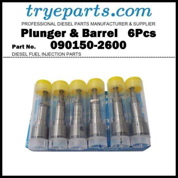 6Pcs Plunger and Barrel Assembly 2600 090150-2600 for HINO Tractor / Engine EH700