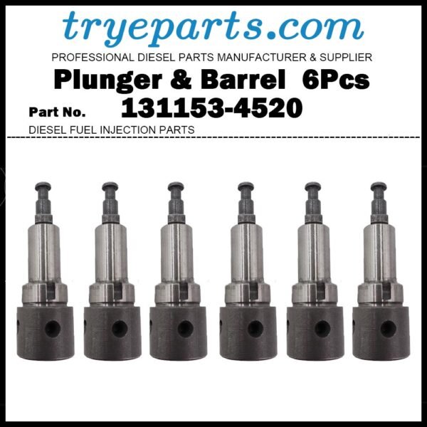 6Pcs Plunger and Barrel Assembly A724 131153-4520 1156311130 for ISUZU Forward 6HE1 6HH1 6HK1
