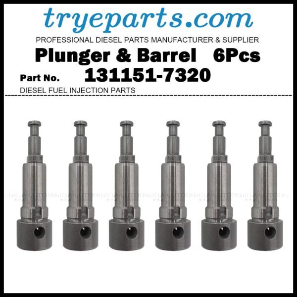 6Pcs Plunger and Barrel Assembly A89 131151-7320 5156310140 ME704478 for ISUZU Truck 6BF1 / Mitsubishi Fuso 6D16