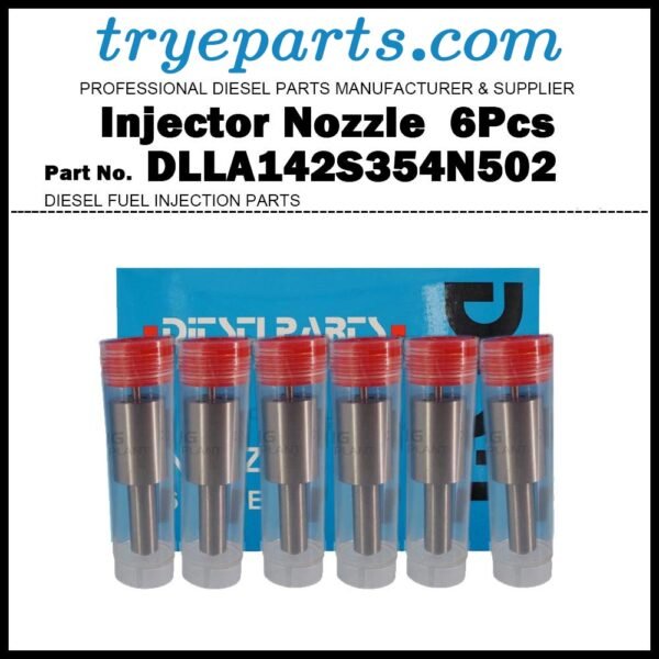 6Pcs Diesel Fuel Injector Nozzle Tips 105015-5020 DLLA142S354N502 for KOMATSU PC220-3 PW100-1 LW160-1 PC100-2 EG65-2 / S4D105 S6D105