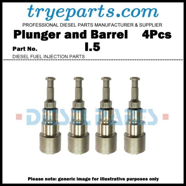 4Pcs Pump Element Plunger and Barrel I.5 129470-51101 for Komatsu Yanmar