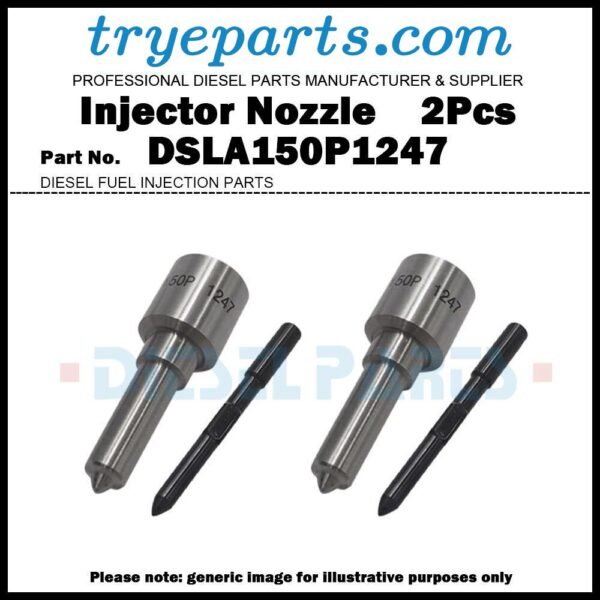 2x Diesel Fuel Injector Nozzle Tip DSLA150P1247 for Audi VW Skoda 1.9TDI 038130073AG 038130079GX