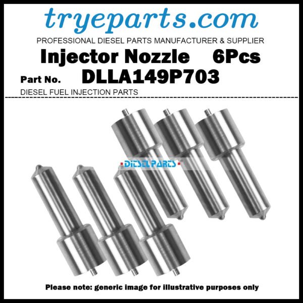 6x Common Rail Fuel Injector Nozzle Tips 093400-7030 DLLA149P703 for ISUZU Forward FRR FSR FTR 4HK1 6HK1 6TE1 095000-0160 095000-0164 095000-0165 095000-0166 8-94392862-4