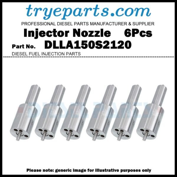 6 Diesel Fuel Injector Nozzle Tip DLLA150S2120 for MERCEDES BENZ NG Unimog 5.7D OM352 OM353