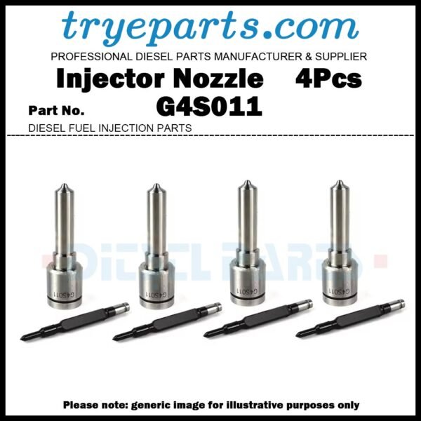 4Pcs Diesel Fuel Injector Nozzle Tips G4S011 for Hyundai Grand Starex H1 H100 Porter 2 Kia Bongo 3 K2500 D4CB 33800-4A900 295700-0140
