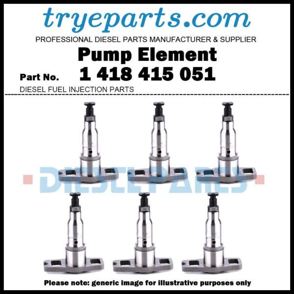6Pcs Pump Element Plunger and Barrel Assembly 1418415051 1415051 for Volvo Diesel Fuel Engine Pump Parts