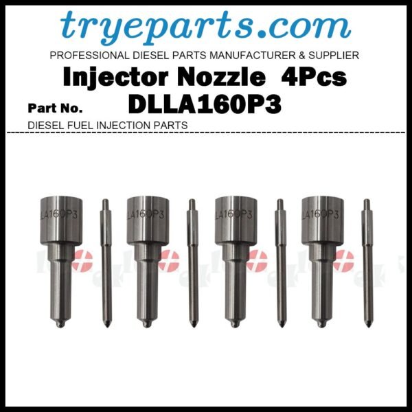 4Pcs Diesel Fuel Injector Nozzle Tips 093400-5030 DLLA160P3 ND-DLLA160P3 for Mitsubishi Fuso Canter 4D31 4D31T / 093500-2390 ME016536 093500-2520 ME019367 093500-2771 ME080095
