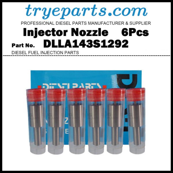 6x Diesel Fuel Injector Nozzle Tip DLLA143S1292 for IVECO Eurostar Eurotrakker 260E47 13.8D