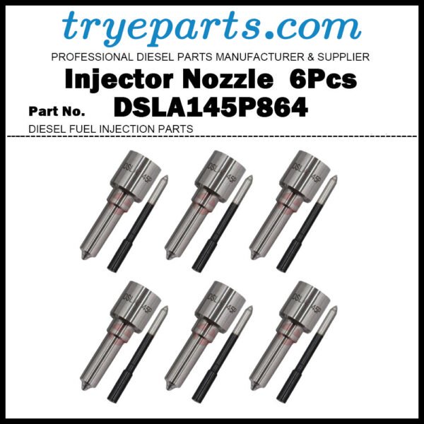 6Pcs Common Rail Fuel Injector Nozzle Tips 0433175232 DSLA145P864 fit BMW E38 E39 530D 730D 3.0D / Injector 0445110029 0445110007 0986435010 2247365 13532354093 13537785437