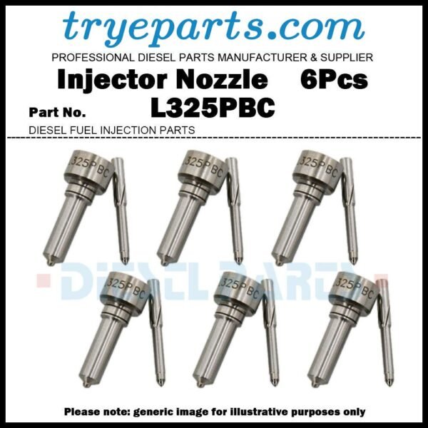 6x Diesel Fuel Injector Nozzle Tip L325PBC for VOLVO Renault BEBE4N01001 21207143 21569191