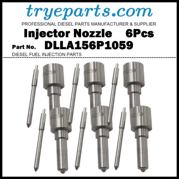 6Pcs Diesel Fuel Injector Nozzle 0433171688 DLLA156P1059 for MERCEDES BENZ ATEGO 823 923 925 1023 1223 1225 1228 1323 1325 1328 AXOR 1823 2523 2528 2623 2628 6.4D A0060172221
