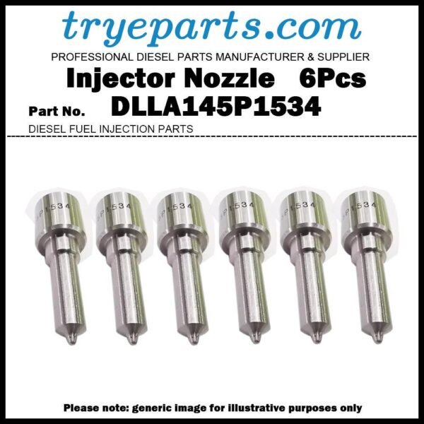 6Pcs Diesel Fuel Injector Nozzle Tip DLLA145P1534 for IVECO Stralis 10.3d 12.9D 0414703008