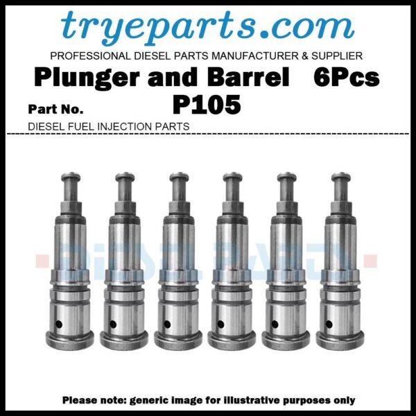 6Pcs Plunger and Barrel Assembly P105 134151-2420 9443610342 for ISUZU GIGA 10PC1 10PD1 6RA1TC 6RB1TC