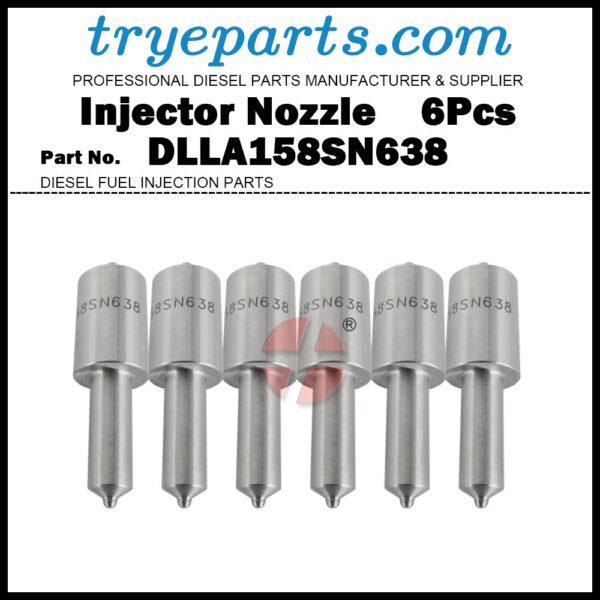 6Pcs Diesel Fuel Injector Nozzle Tips 105015-6380 DLLA158SN638 DLLA 158 SN 638 for Nissan Diesel Condor Space Runner FE6 FE6A FE6E FE6F FE6T FE6TA FE6TB