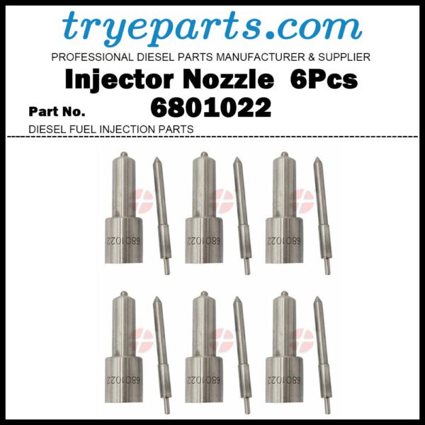 6x Diesel Fuel Injector Nozzle Tips 6801022 1447829M91 2645A604 for 2645A010 Massey Ferguson 1014 275E 290E 375E 390E 3080 4240 699 6120