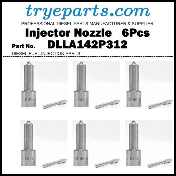 6x Diesel Fuel Injector Nozzle Tip DLLA142P312 for IVECO Eurotech Eurostar EuroTrakker 9.5d