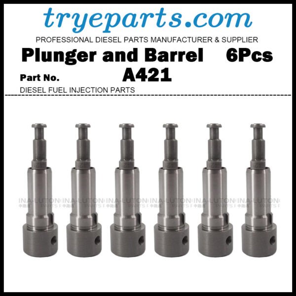 6Pcs Plunger A421 Plunger and Barrel Assembly 9412203421 for Hyundai 210LC-3 / CUMMINS 6BT5.9
