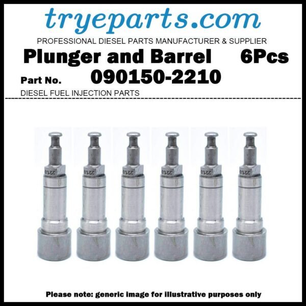 6Pcs Pump Element Plunger and Barrel 090150-2210 221-0 for TOYOTA Land Cruiser 2H Diesel Fuel Engine Pump Parts