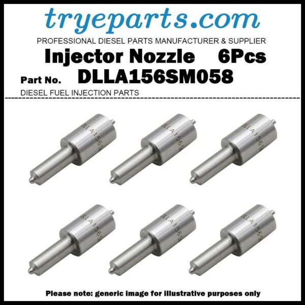 6Pcs Diesel Fuel Injector Nozzle Tip DLLA156SM058 105025-0580 for ISUZU Forward 6HH1 6HH1N