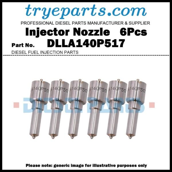 6x Diesel Fuel Injector Nozzle Tip DLLA140P517 0433171371 for Cummins 6CT 6CTA 8.3L 3928384