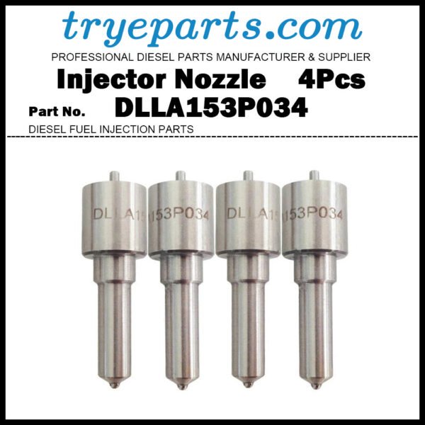 4Pcs Diesel Fuel Injector Nozzle Tips DLLA153P034 F019121034 for Foton Alpha ISUZU 4JB1T 1049C / F019101042 E049332000015