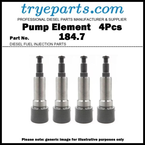 4Pcs Plunger Assy.184-7 Plunger and Barrel Assembly 131101-0720 9812311060 1311160200 for ISHIKAWAJIMA-S ISUZU