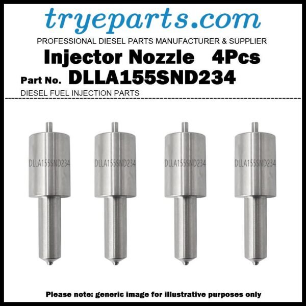 4Pcs Diesel Fuel Injector Nozzle Tips DLLA155SND234 093400-2340 for TOYOTA DYNA TOYOACE 1W / HINO DUTRO 300 Series W04D 093500-4450 23600-78020