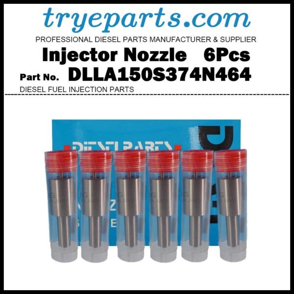 6Pcs Diesel Fuel Injector Nozzle Tips 105015-4640 DLLA150S374N464 for HINO 700 Profia SH EK100