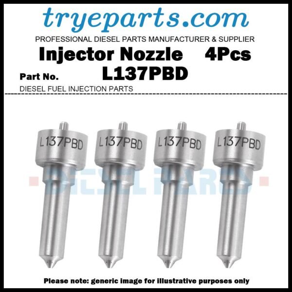 4x Diesel Fuel Injector Injection Nozzle Tips L137PBD L137PRD for HYUNDAI TERRACAN Kia Bongo Carnival Pregio Sedona 2.9 CRDi / 33801-4X810 33800-4X800 33801-4X800 33800-4X810 EJBR02901D EJBR03701D EJBR02401Z