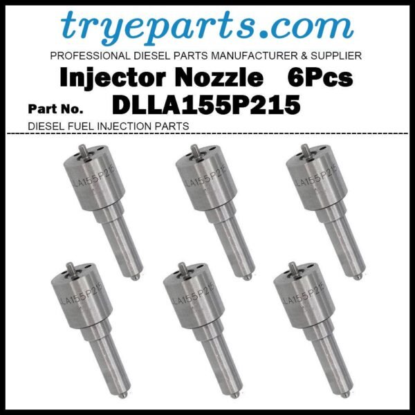 6Pcs Diesel Injector Nozzle DLLA155P215 0433171177 3280566 for Cummins 6BT 5.9L