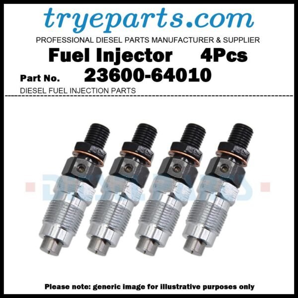 4Pcs Fuel Injector Nozzle Holder Assembly 23600-64010 093500-2240 for TOYOTA Lite Ace Town Ace / Engine 1C 2C
