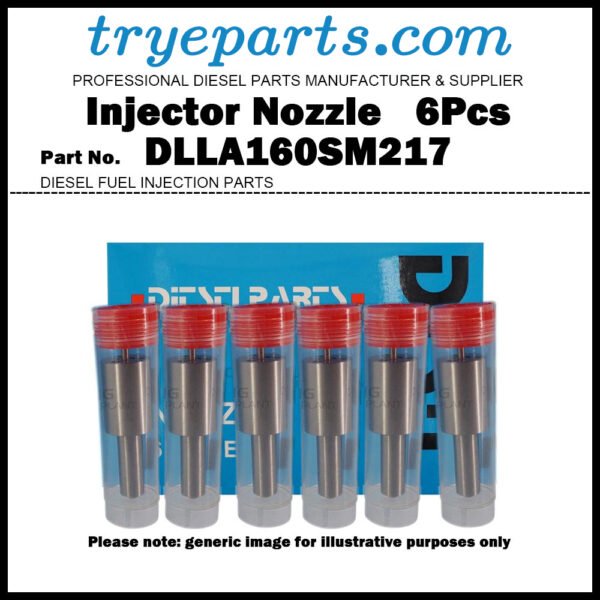 6Pcs Diesel Fuel Injector Nozzle Tips DLLA160SM217 105025-2170 for Nissan Diesel PF6TB / Injector 105110-4670 1660096615